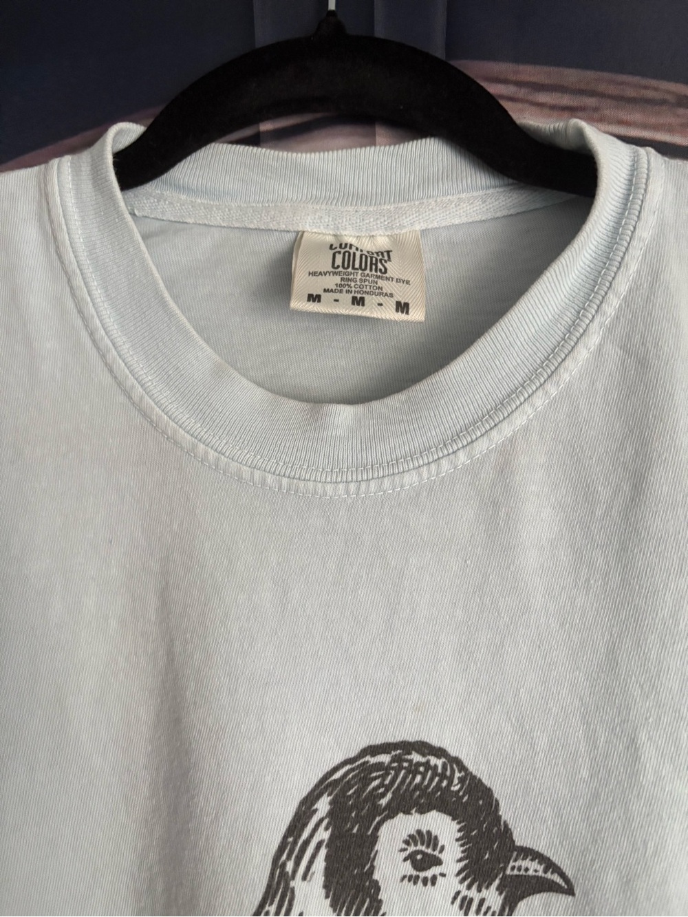 Light Blue Penguin Graphic Tee - 'Fight or Flight' - Picture 4 of 5